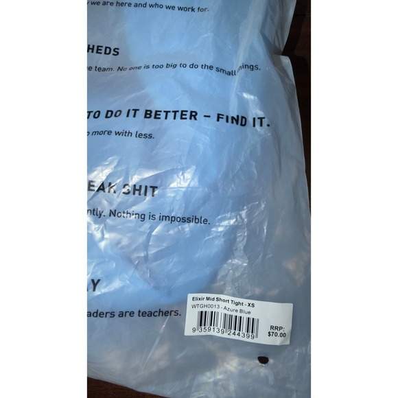 LSKD Elixir Mid‎ Short Tight Azure Blue Women's XS, 6in Shorts, NWT, New - Picture 6 of 11